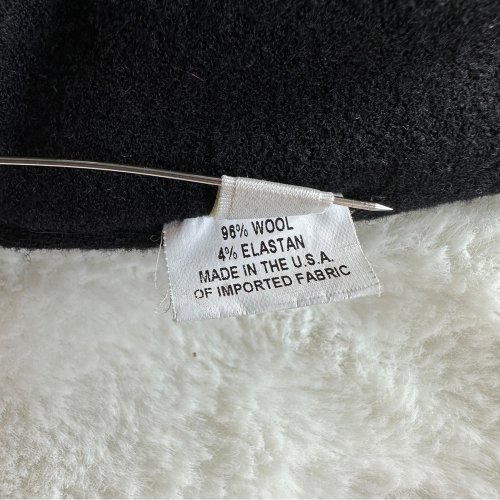 💥Clearance💥 Charles Chang-Lima Black Wool V-neck Long Sleeve Jacket M (8) - Picture 12 of 14